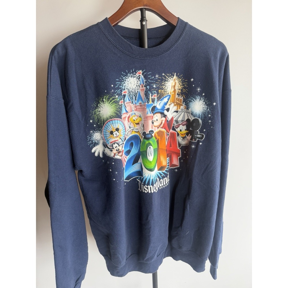 Walt Disney World 2014 Exclusive Disneyland Resort Sweatshirt Sz L Mickey Mouse